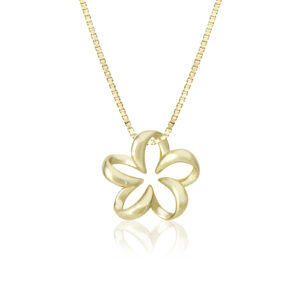 Floating Plumeria Pendant 15mm