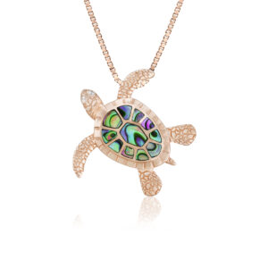 Abalone Turtle Pendant 24mm