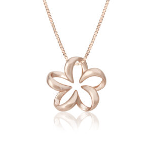 Floating Plumeria Pendant 18mm