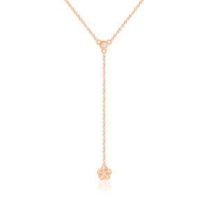 Plumeria Y-Neck Adjustable Necklace