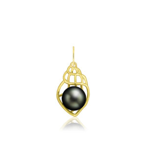 Conch Shell Pearl Pendant