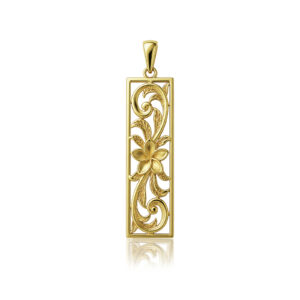 Plumeria Vine Vertical Pendant