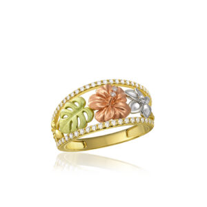 Deluxe Island Flowers Ring