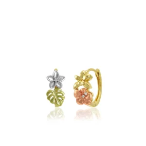 Island Bloom Huggie Earrings